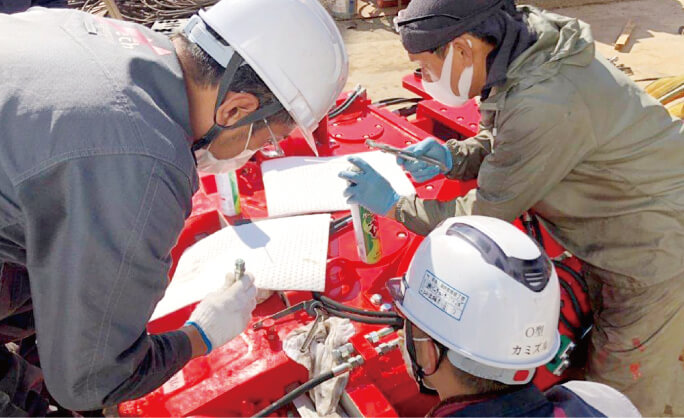 Sales, repair and providing spare parts for the construction machinery