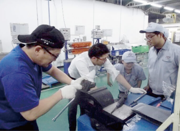 Export sales and installation of industrial machinery